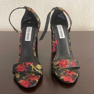 Steve Madden floral heels
